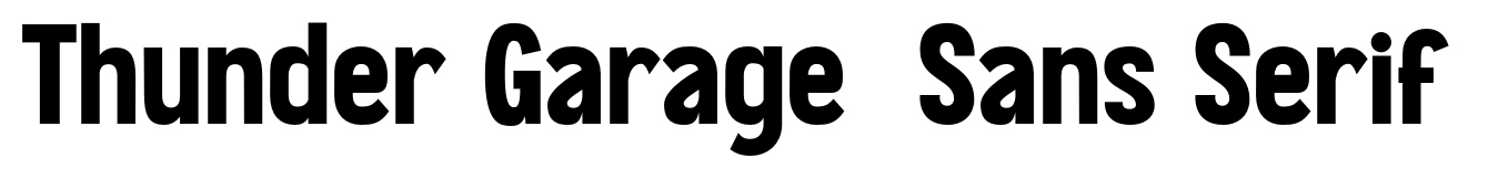 Thunder Garage  Sans Serif